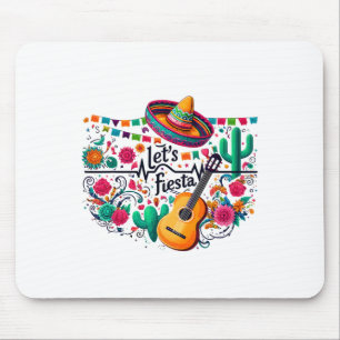 Mousepad Cartaz de Celebração do Partido Mexicano Fiesta, v