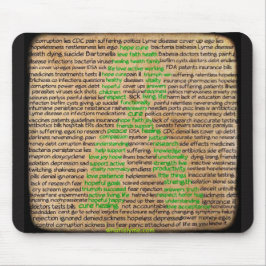 Mousepad Cartaz de Sentimentos da Doença de Lyme, Negado, I