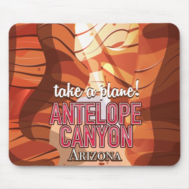 Mousepad Cartaz de viagem Antelope Canyon Arizona (Frente)