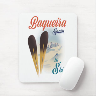 Mousepad Cartaz de viagem Baqueira Espanha