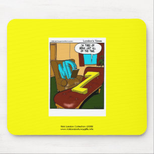 Mousepad Cartaz Engraçado de Psiquiatria sobre Qualidade
