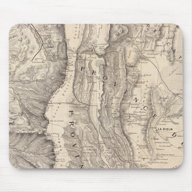 Mousepad Carte, províncias de La Rioja San Juan (Frente)