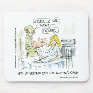 Mousepad Cartões Engraçados Para Bebês Sem Fios Camisetas L