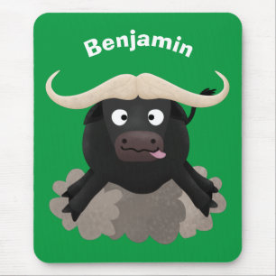 Mousepad Cartografia de búfalo com água corrente
