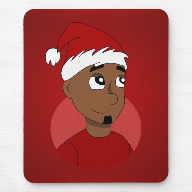Mousepad Cartografia de cara de Natal (Frente)