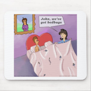 Mousepad Cartografia do Rick London Funny Bedbugs