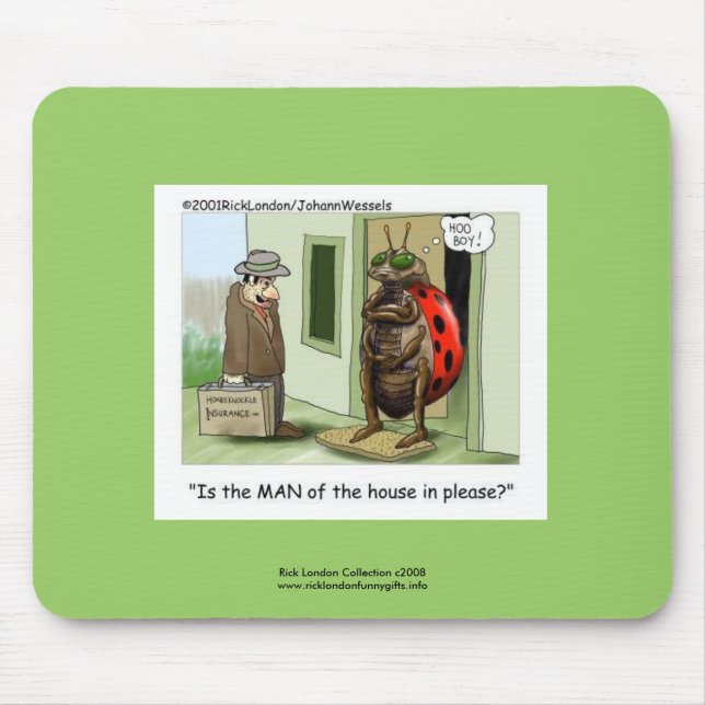 Mousepad Cartografia Engraçada Da Ladybug No Pad De Mouse E (Frente)