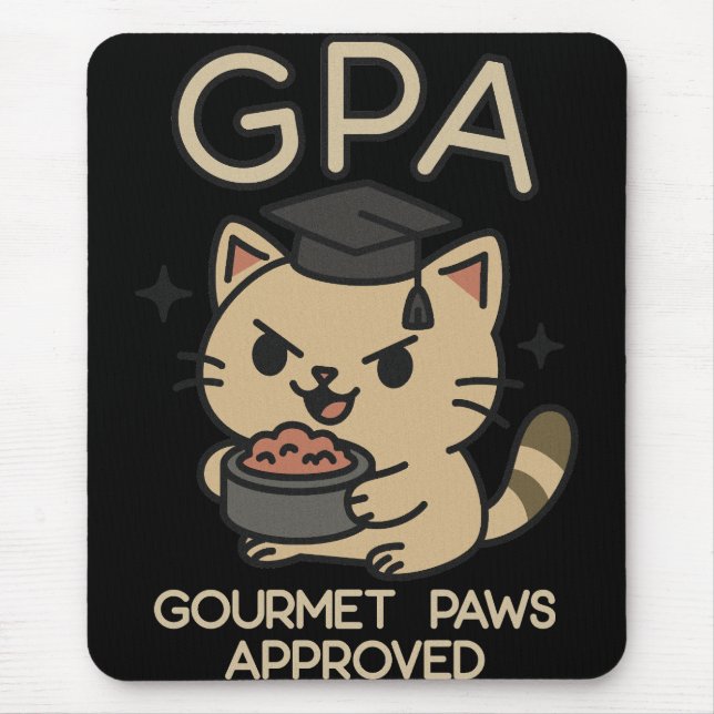 Mousepad Cartografia Palha de Atum-Colar Engraçado (Frente)