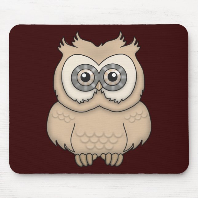 Mousepad Cartoon Brown Owl (Frente)