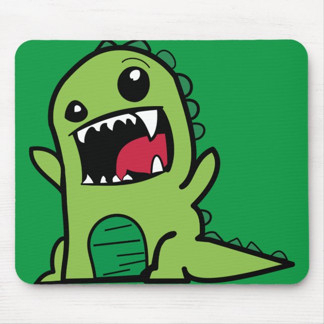 Mousepad cartoon-comic-dino-dinossauro-verde (Frente)