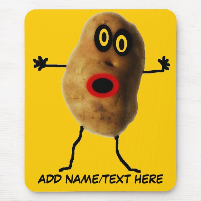 Mousepad Cartoon de Batata Personalizado (Frente)