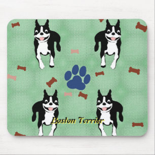 Mousepad Cartoon de Boston Terrier