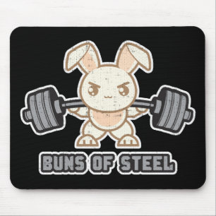 Mousepad Cartoon De Coelhinho Da Workout - Pedras De Aço, A