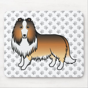 Mousepad Cartoon de Collie em Massa