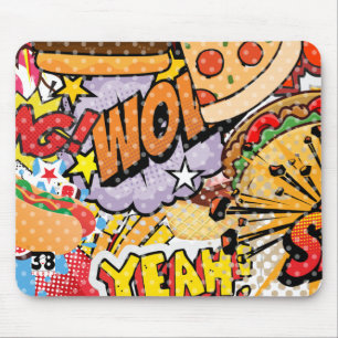 Mousepad Cartoon de comida