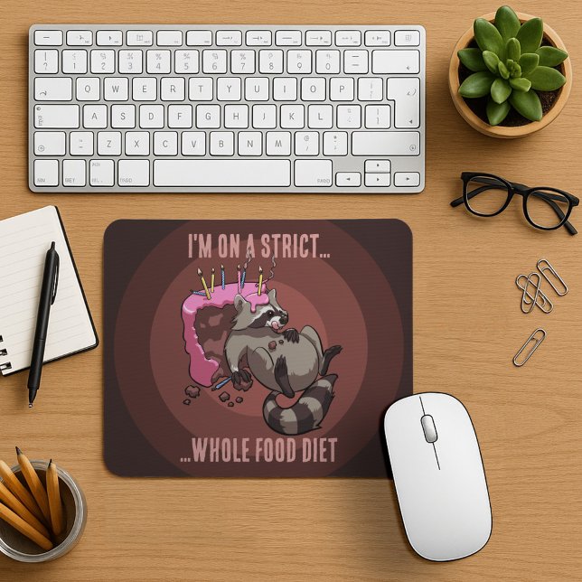 Mousepad Cartoon de Comida Inteira, Rígido, Engraçado (Criador carregado)