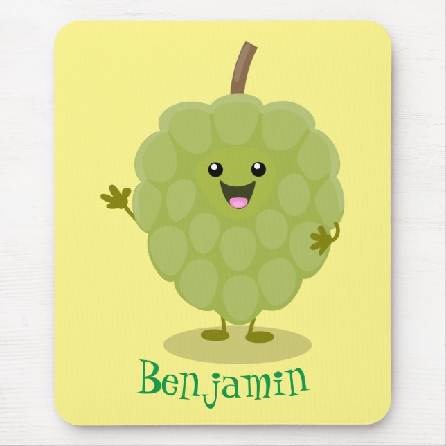 Mousepad Cartoon de maçã-pastelaria (Frente)