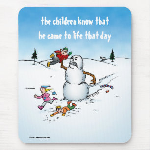 Mousepad Cartoon do Killer Snowman