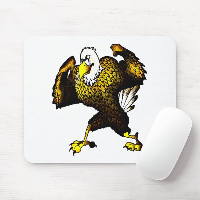 Mousepad Cartoon Fighting Eagle (Com mouse)