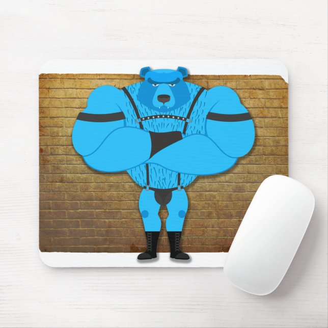 Mousepad Cartoon gay do urso SlipperyJoe (Com mouse)
