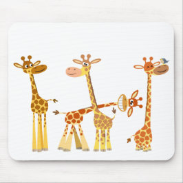 Mousepad Cartoon Girafas: O Prato-do-Sol