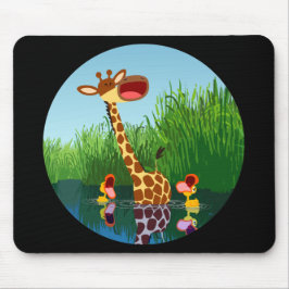 Mousepad Cartoon Giraffe&Ducks (através do telescópio) Mous