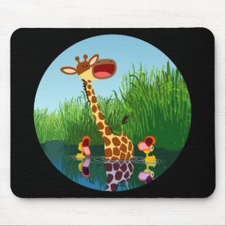 Mousepad Cartoon Giraffe&Ducks (através do telescópio) Mous