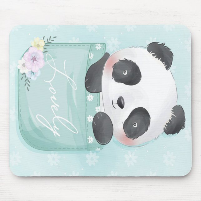 Mousepad Cartoon Panda | Foguete De Panda (Frente)
