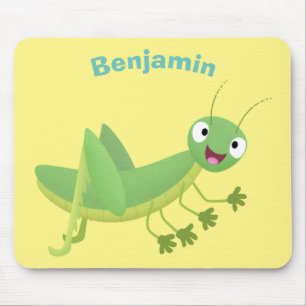 Mousepad Cartoon verde-gafanhoto
