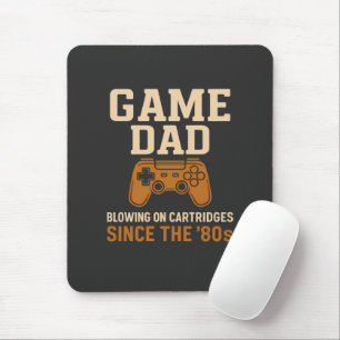 Mousepad Cartucho do Pai de Jogo Retroativo dos anos 80 Vib