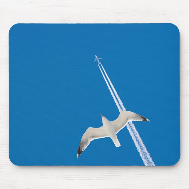 Mousepad Carvoeiro e avião (Frente)