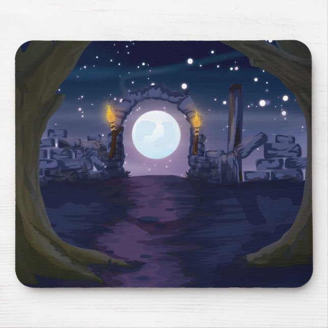 Mousepad casa assombrada desenho animado (Frente)