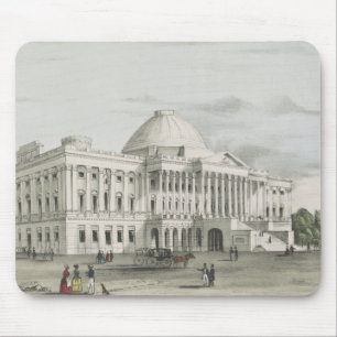 Mousepad Casa Branca, Capitólio no Washington Lithógrafo