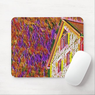 Mousepad Casa colorida texturizada