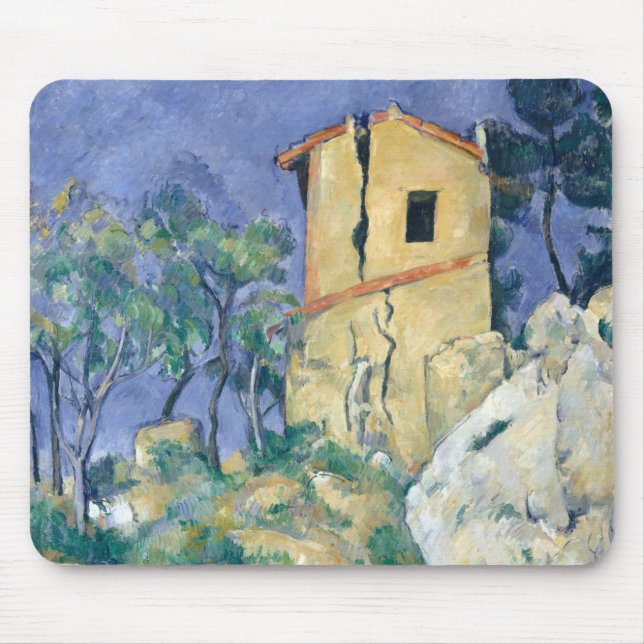 Mousepad Casa com Paredes Rachadas Paul Cezanne Posta Imp (Frente)