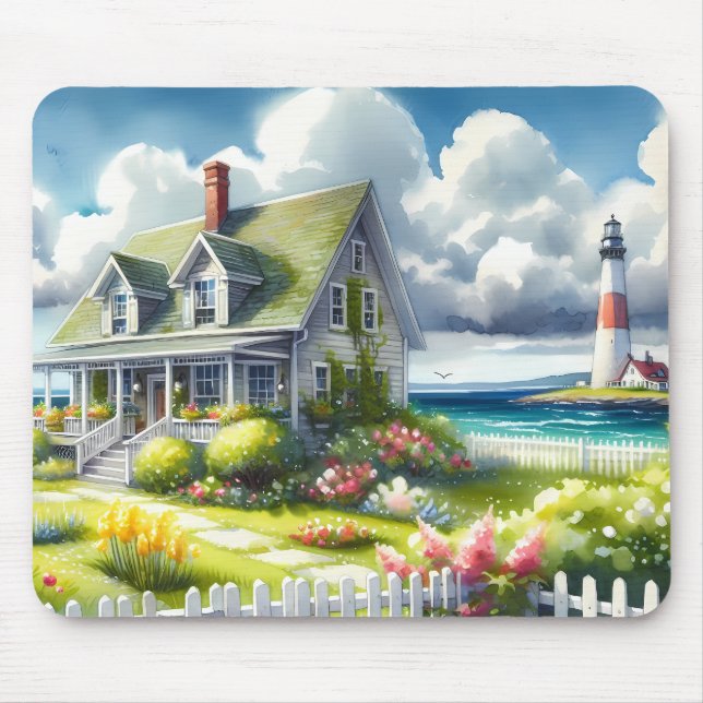 Mousepad Casa com vista para o farol (Frente)