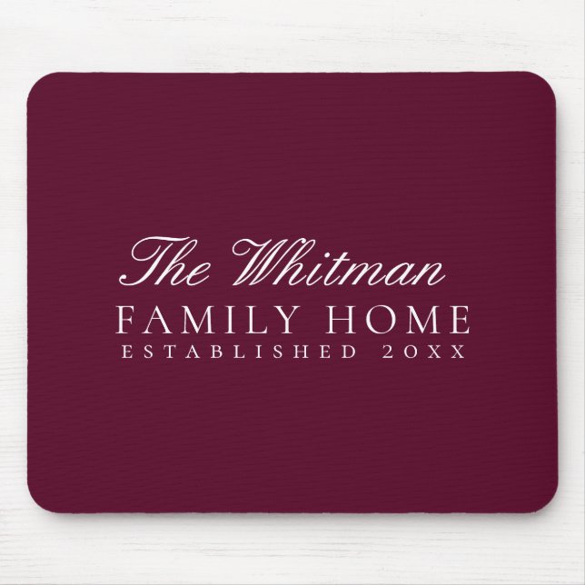Mousepad Casa da Família Marsala (Frente)