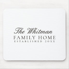 Mousepad Casa da Família White
