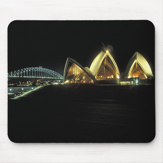 Mousepad Casa da Ópera de Sydney à noite, Nova Gales do Sul (Frente)