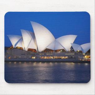 Mousepad Casa da Ópera de Sydney à Noite, Sydney, Nova Gale