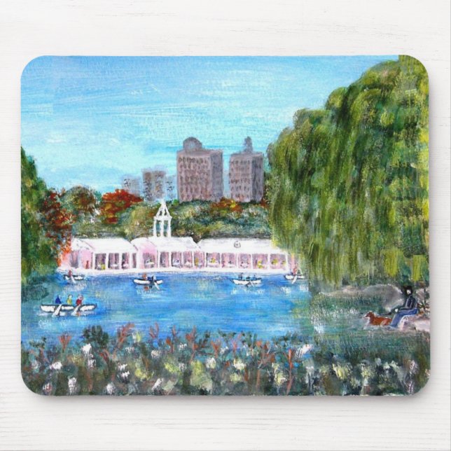 Mousepad Casa de barco do Central Park (Frente)