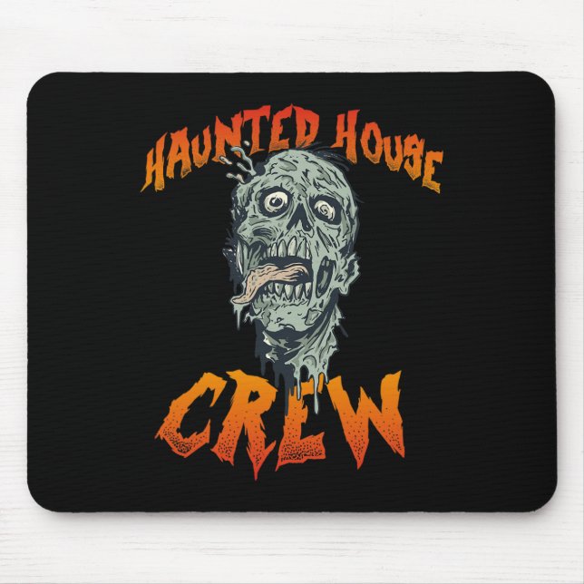 Mousepad Casa de Bebê Assaltada da Tripulação - Halloween (Frente)