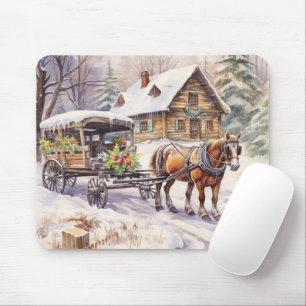 Mousepad Casa De Cais No Quintal De Inverno