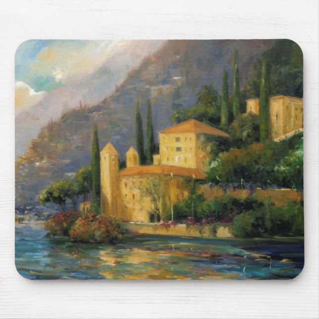 Mousepad Casa de campo do lago (Frente)