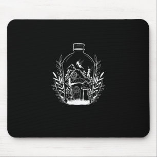 Mousepad Casa de Cogumelo em Garrafa com Estética Cottageco
