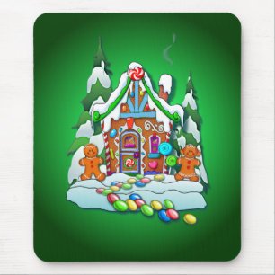 Mousepad CASA de PÃO-DE-ESPÉCIE por SHARON SHARPE