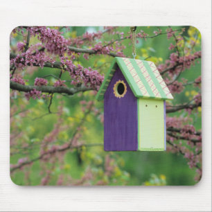 Mousepad Casa de Pássaros Em Uma Árvore Redbud