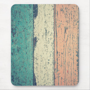 Mousepad Casa de praia pintada de madeira, ao lado do ocean