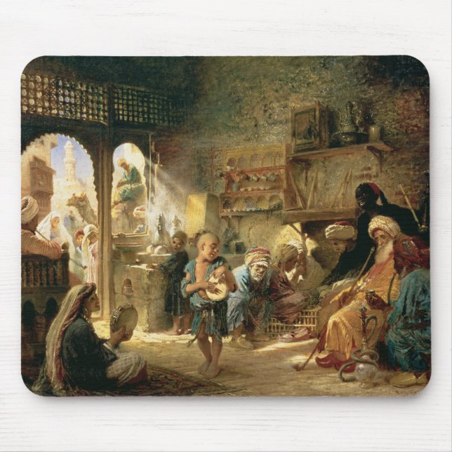 Mousepad Casa do café no Cairo, 1870s (Frente)