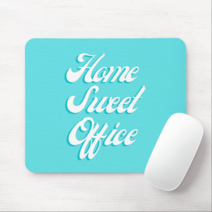 Mousepad Casa Doce Escritório Engraçado Dizendo Typografi